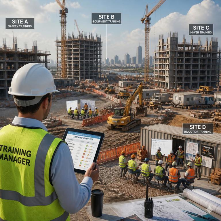 Managing Construction Training Across Multiple Sites