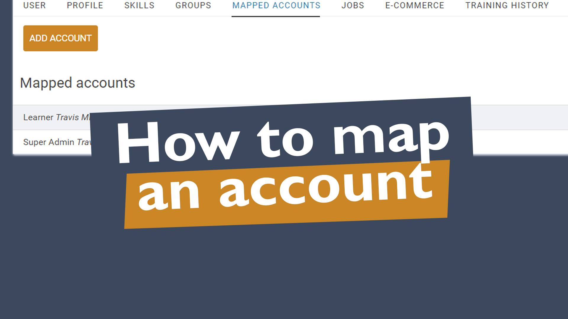 How To Map An Account